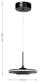 Brilagi - Lampadario LED a cavo VERANO LED/15W/230V