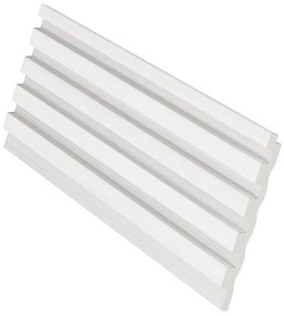 Pannello da parete 3D Set da 3,71m² Bianco - Lotto di 8 pezzi - TATIANA