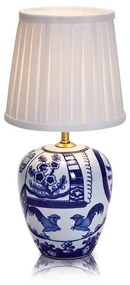 Lampada da tavolo blu e bianca Goteborg, altezza 33 cm Göteborg - Markslöjd