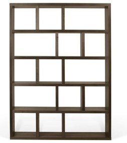 Libreria marrone effetto noce 150x198 cm Berlin - TemaHome