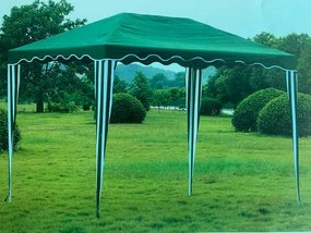 Gazebo da Giardino 3x4m in Metallo Copertura in Poliestere Morel Parasole Verde...
