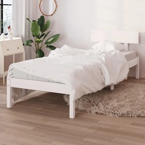 Giroletto Bianco İn Legno Massello Di Pino 90x200 Cm /