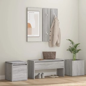 Set Di Mobili Da Corridoio Grigio Sonoma İn Legno Multistrato /