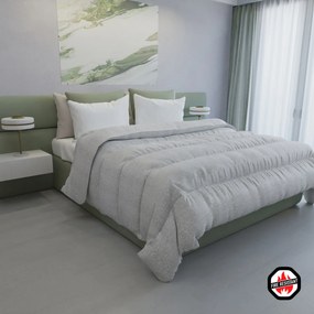 Trapunta matrimoniale invernale ignifuga grigio Datex