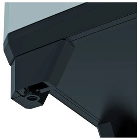 Cestino per la spazzatura argentato in plastica con pedale 45 l Chic Bin L – KIS