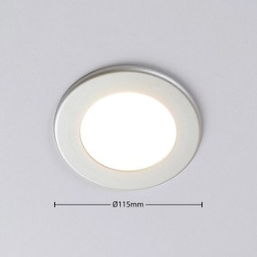 Arcchio Downlight LED Joki argento 3.000K rotondo 11,5 cm