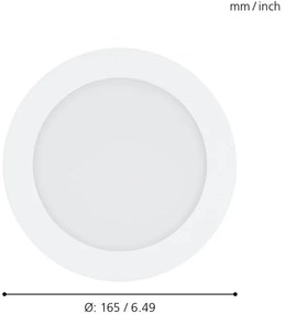 Eglo 31742-LED Lampada da bagno dimmerabile FUEVA-Z LED/10,5W/230V IP44 bianco