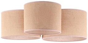 Duolla - Plafoniera ROLLER TRIO 3xE27/60W/230V beige