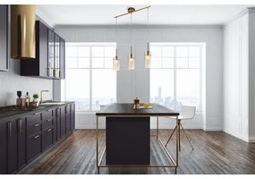 Searchlight 3303-3CP - Lampadario a sospensione con filo DUO 3xE14/60W/230V ottone