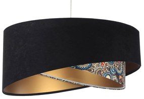 Maco Design Lampada a sospensione Vivien, tricolore, nero/colorato/oro