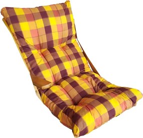 Cuscino imbottito per poltrona relax sdraio o dondolo - Giallo