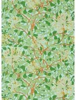 Morris & Co Tapete Honeysuckle - Sky/ Burnt Orange