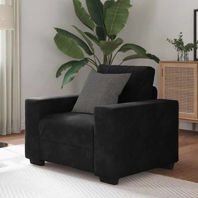 Divano Sedia Nero 60 Cm Velluto /