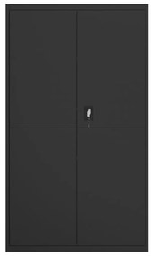 Armadio classificatore nero 105x40x180 cm in acciaio