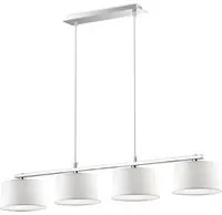 Sospensione Moderna Hilton Metallo Bianco 4 Luci G9 3W 3000K Luce Calda