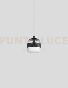 Futura sospensione p bianco nero montatura nero opaco 1 luce attacc...