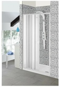 Box doccia a soffietto da 80/90x185cm in PVC anta apertura laterale