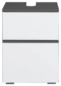 Mobile bianco-antracite per lavabo 40x55 cm Wisla - Støraa