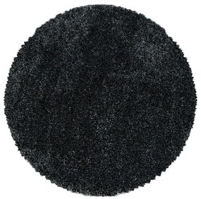 Tappeto rotondo color antracite ø 160 cm Fluffy – Ayyildiz Carpets
