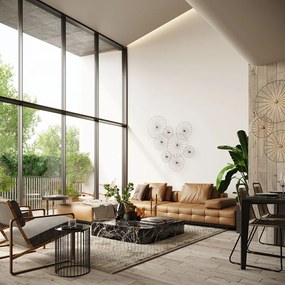 Apparecchio da soffitto nero ø 45 cm Soho - Sollux