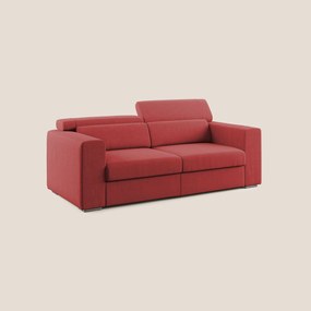 Vegas divano con poggiatesta reclinabili in microfibra smacchiabile T11 rosso