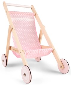 Passeggino in legno per bambole