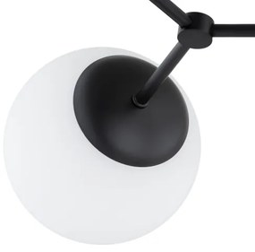 Lampadario a sospensione con supporto rigido FOTON 4xE14/10W/230V nero