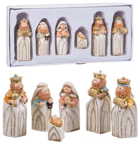 Presepe di Natale Multicolore Resina Natività/Presepe 25 x 11,5 x 3 cm