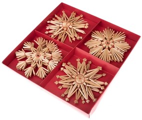 Decorazioni per albero di natale in set in paglia 12 pz – Dakls