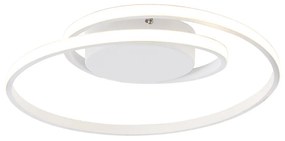 Plafoniera di design bianca con LED dimmerabile a 3 livelli - Krula