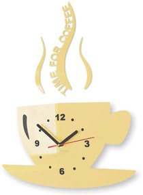 Orologio da parete È l'ora del caffè Vanilla-ecru