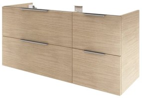 Mobile da bagno sospeso sotto lavabo L 70 x H 85 x P 46 cm bianco laccato, 2 cassetti 1 anta con cassetto Eklettica