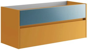 Mobile da bagno sotto lavabo Niwa beige laccato opaco L 119.5 x H 50 x P 45.5 cm 2 cassetti, lavabo non incluso