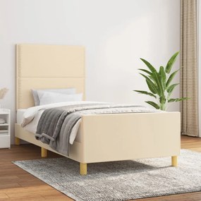 Giroletto Senza Materasso Crema 90x200 Cm İn Tessuto /