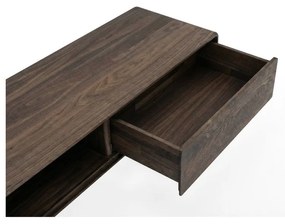 Mobile TV marrone in rovere massiccio 220x45x45 cm Fawn – Gazzda