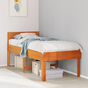 Letto senza materasso marrone cera 90x190 cm in legno di pino