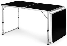 Tavolo da catering pieghevole 180 x 60 cm nero in 3 parti