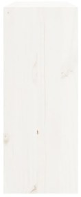 Portabottiglie Bianco 62x25x62 cm in Legno Massello di Pino
