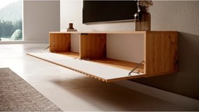 Mobile TV Sospeso Listellato 175 Cm 2 Ante Rovere Astra