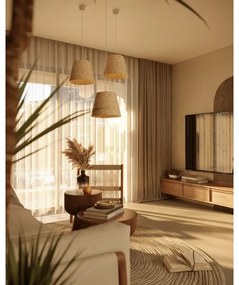 MAXLIGHT P0582 - Lampadario a sospensione con filo POT 1xE27/15W/230V diametro 30 cm beige