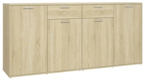 Credenza rovere sonoma 160x36x75 cm in truciolato