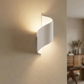 Applique da Parete G9 a Spirale in Gesso Pitturabile