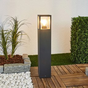 Lampioncino da giardino Klemens Lucande, Nero, Alluminio, Moderno, Lampada da esterni