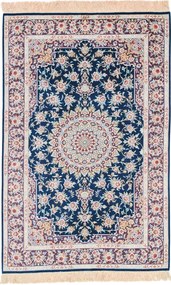 Ghom Tappeto persiano 100 x 150 Grigio (Iran) Annodato A Mano