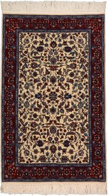 Isfahan Tappeto 90 x 150 Beige (Cina) Annodato A Mano