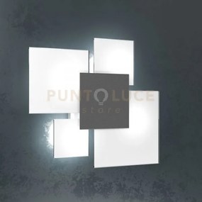 Upgrade 45 applique plafoniera 4 luci attacco e27 in vetro e metall...