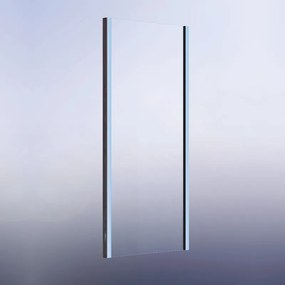 Pannello laterale per box doccia Namara L 80 x H 195cm, Sp. 8 mm vetro vetro senza finitura / trasparente profilo in alluminio argento anodizzato