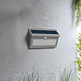 Applique Solare Rettangolare IP65 con Sensore di Movimento, 300 lm Colore Bianco Caldo 3.000K