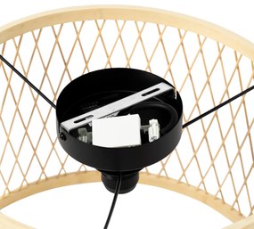 Plafoniera da esterno rustica in rattan 40 cm IP44 - Calamus