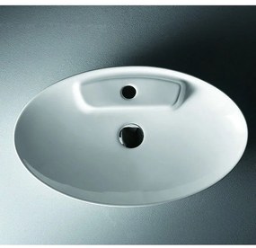 Kamalu - lavabo appoggio ovale 61cm ceramica slim litos-0012